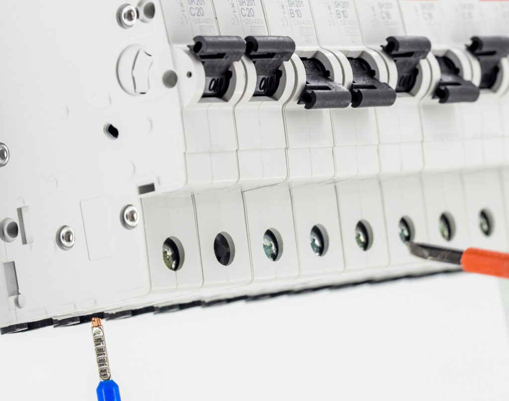 Electrical&electronics electric machines, switches, isolated on white background