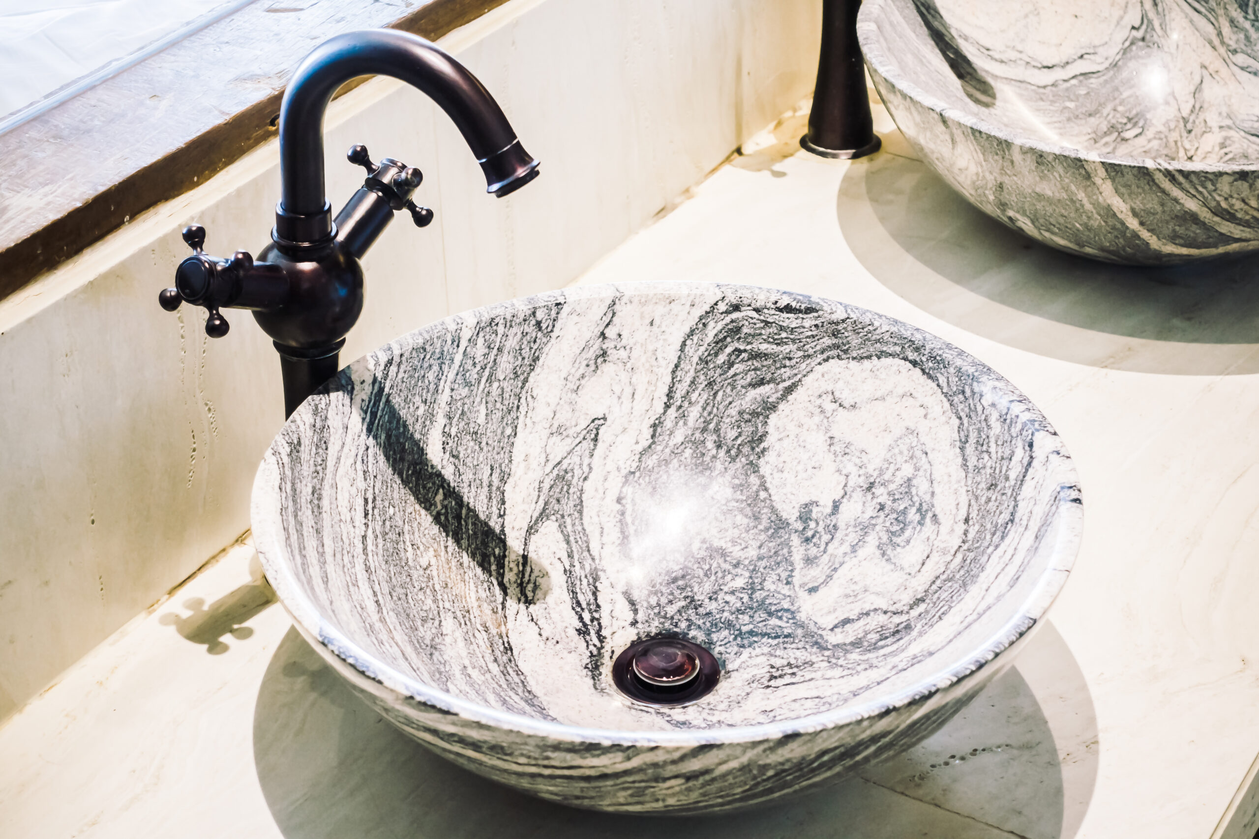 faucet sink decoration in bathroom interior