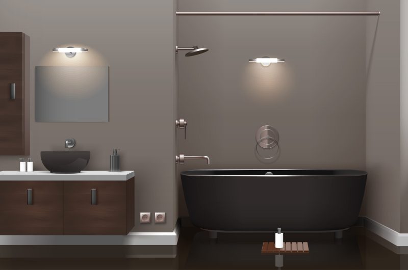 realistic bathroom interior design realistic bathroom interior design